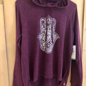 Gaiam yoga Hamsa hoodie NWT